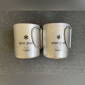 Snow Peak Ti-Double 450 Mug (set)